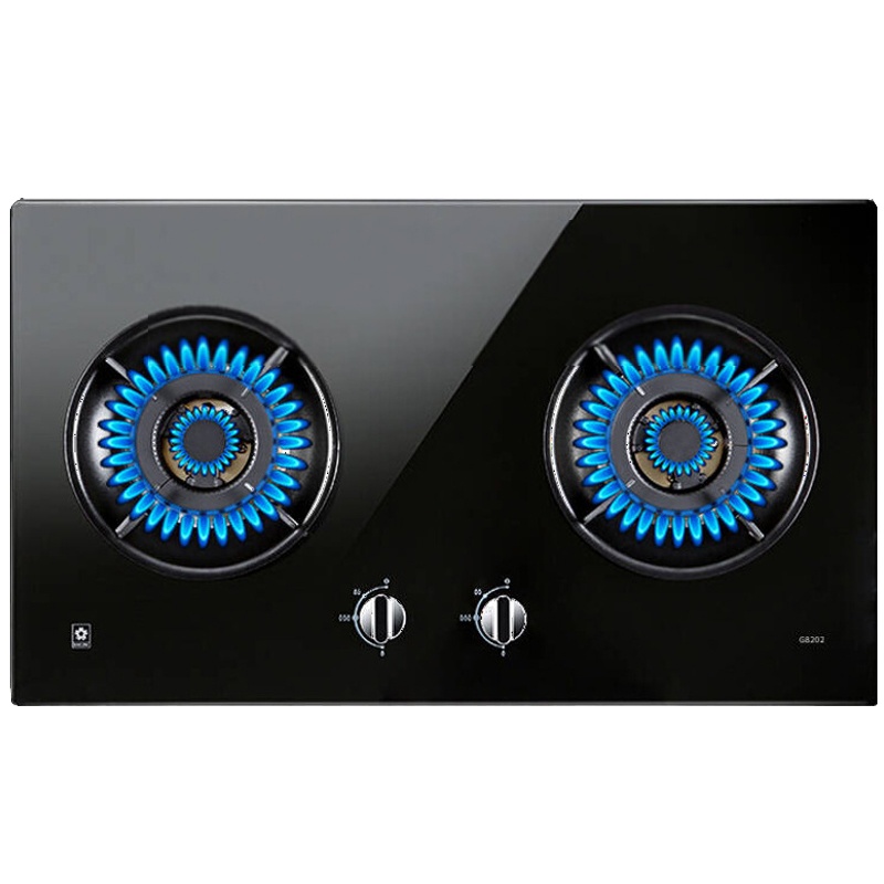 樱花(SAKURA)燃气灶大尺寸4.8火力煤气灶聚能爆炒大火防爆一级能效节能灶具G8202(升级款)天然气