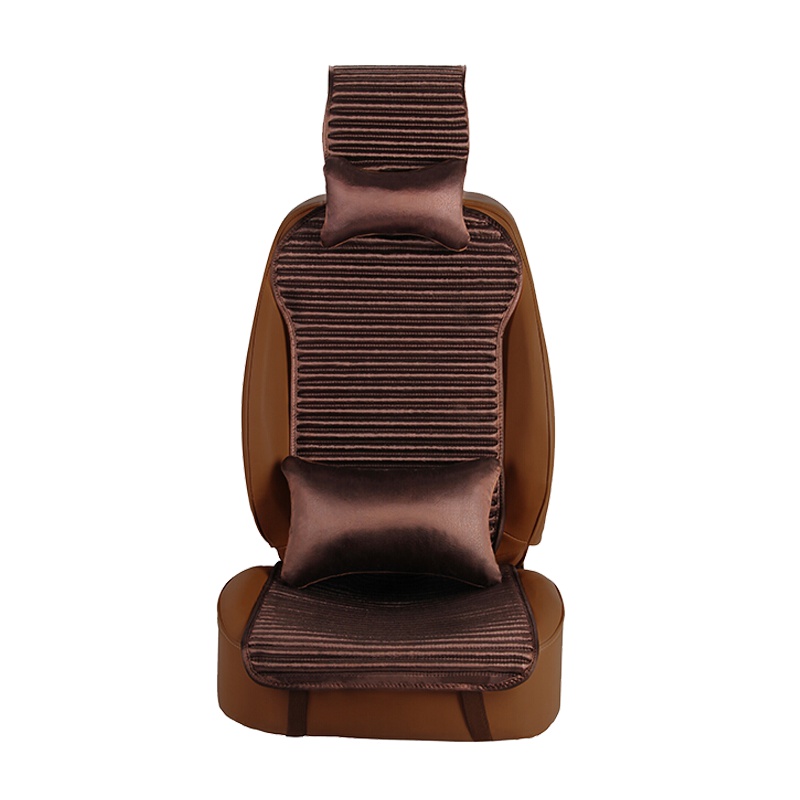 布雷什(BOLISH)五座四季通用汽车坐垫冬季毛绒养生座垫斯柯达福克斯哈弗小蛮腰汽车座垫车内饰品豪华款摩卡棕