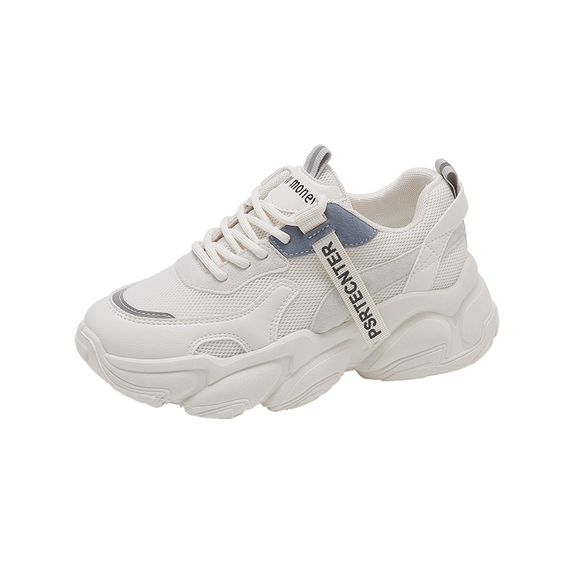 忛歩瑟FBSins韩版老爹鞋女2022年春季新款小白鞋厚底鞋女学生休闲运动鞋子