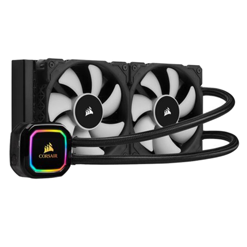 美商海盗船 (USCORSAIR) H100i RGB PRO XT 水冷CPU散热器(240mm冷排/双磁悬浮风扇)