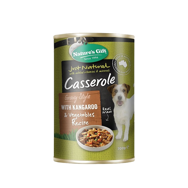 Nature’s Gift 自然馈赠 宠物零食 犬用罐头 含袋鼠肉配方 700gx12
