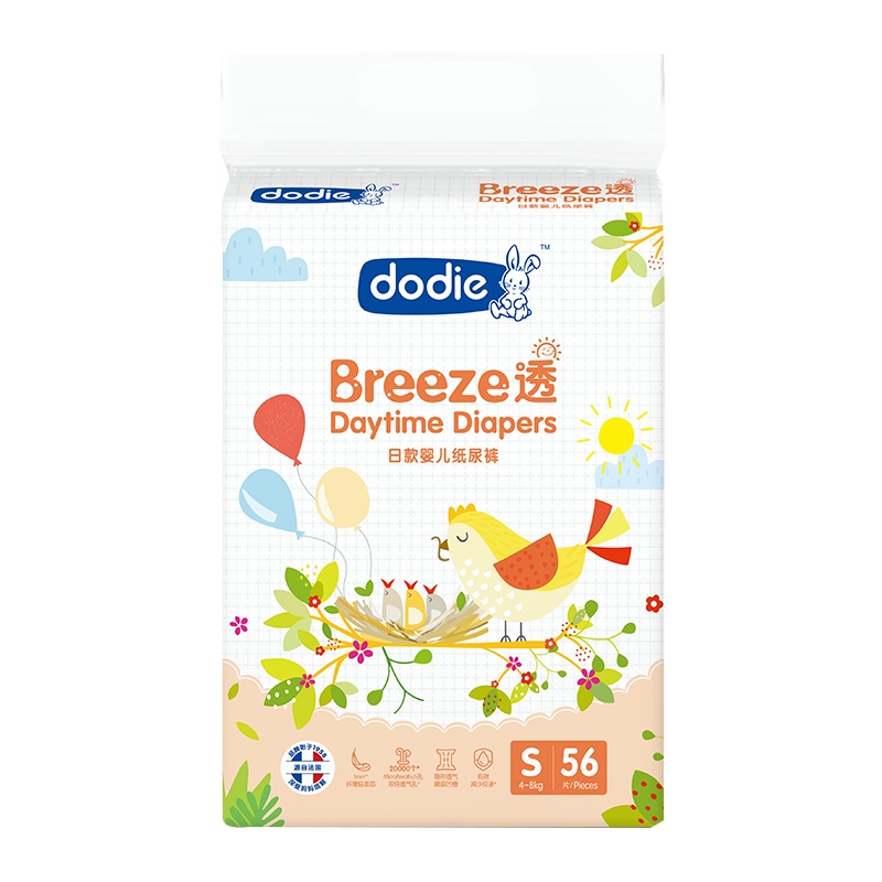 杜迪 Dodie Breeze 透 · 日款婴儿纸尿裤(S码)56片