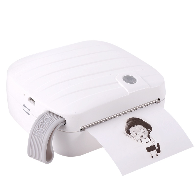 得力deli X1喵喵机相印宝便携手机蓝牙热敏打印机 标签机/条码打印机 便签照片错题备忘交友口袋打印机 粉色