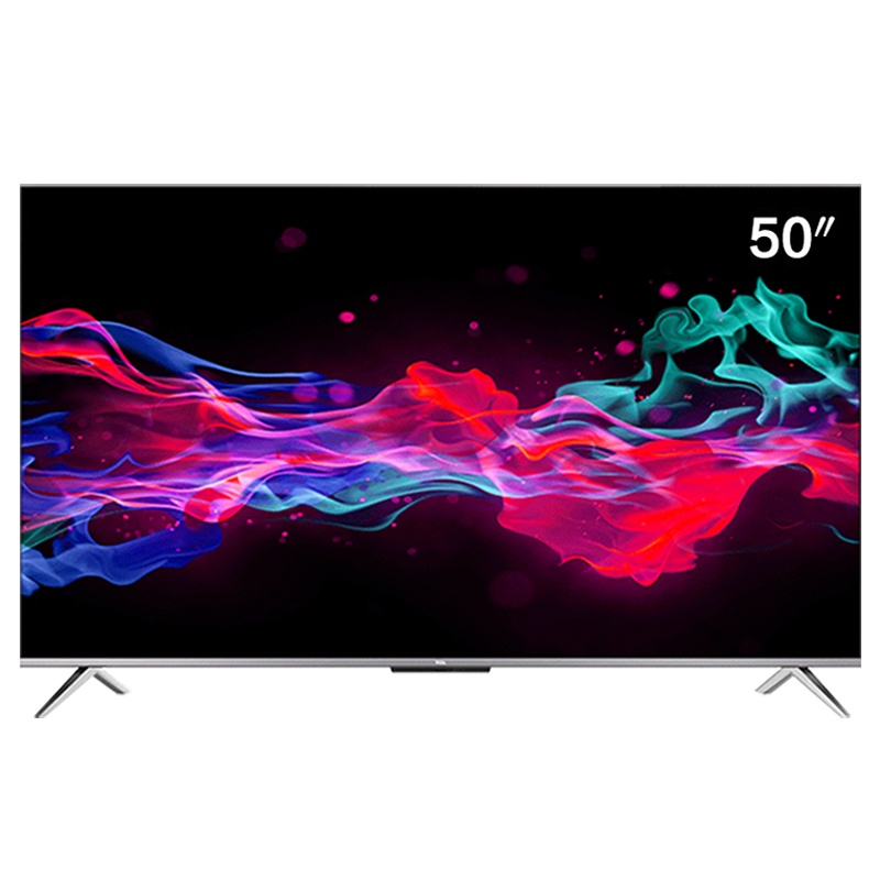 TCL 官方旗舰 50V8(50英寸)吋 彩电 4K超高清 AI声控超薄全面屏 家庭影院智能液晶平板电视机