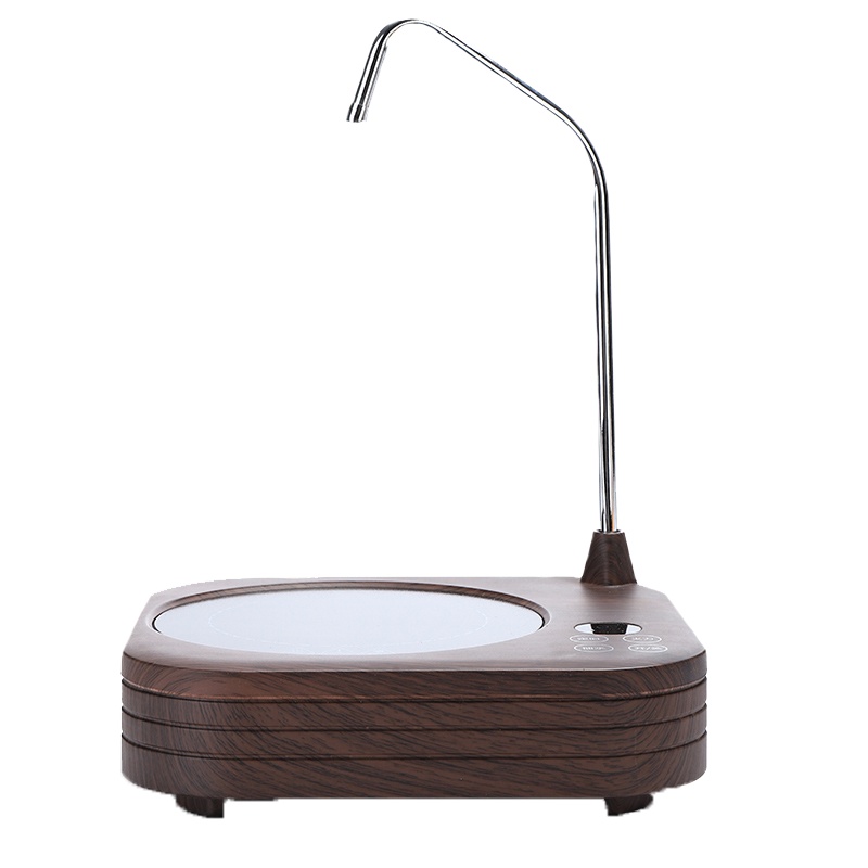 电陶炉家用自动上水多功能茶炉煮茶器可定时防干烧不挑壶泡茶烧水器(木纹色单炉+C款玻璃壶套餐)