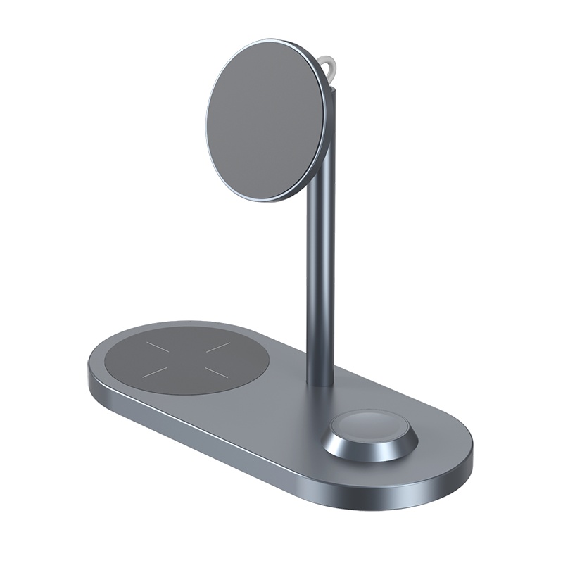 ESCASE 苹果无线充电器三合一苹果13promax磁吸Magsafe20W手表iWatch兼容iPhone手机