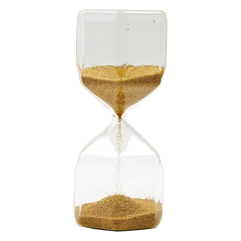 苏宁极物几何金珠手工艺沙漏摆件