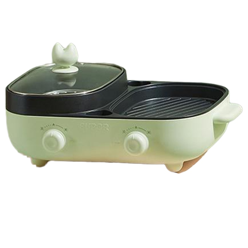 苏泊尔(SUP0R)电火锅JD3424D830Q多功能一体锅烧烤火锅家用网红料理锅涮烤煎煮式 分区控制 多档位调节