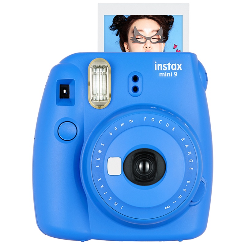 富士(FUJIFILM)INSTAX 立拍立得 一次成像 胶片相机 mini9 海水蓝相机 套餐四(含礼盒+相纸)