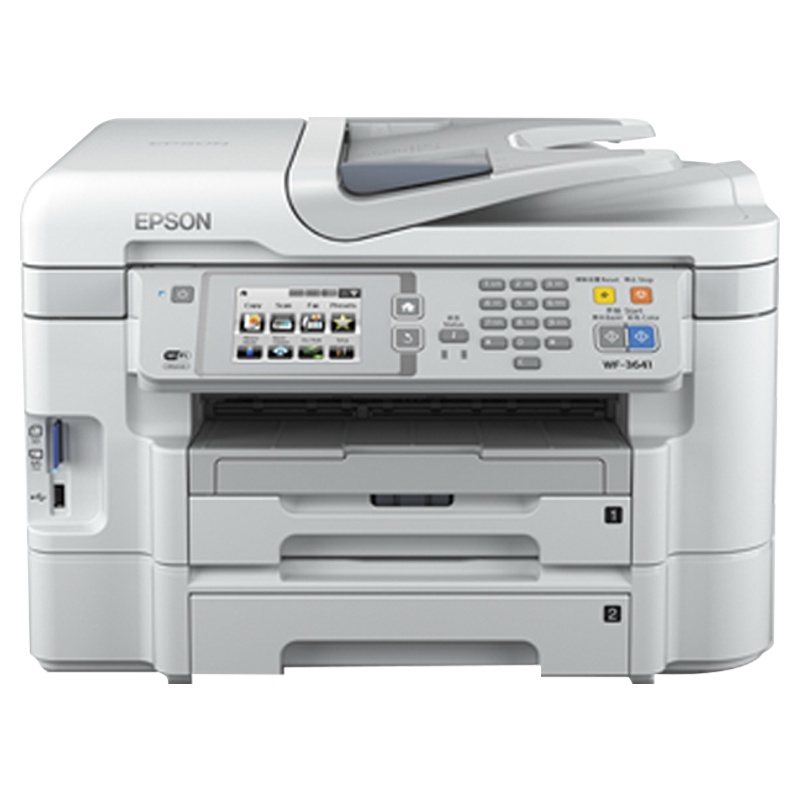 爱普生(EPSON) WF-3641 高端彩色商用喷墨一体机 打印机 A4幅面自动双面(打印 复印 扫描 传真)
