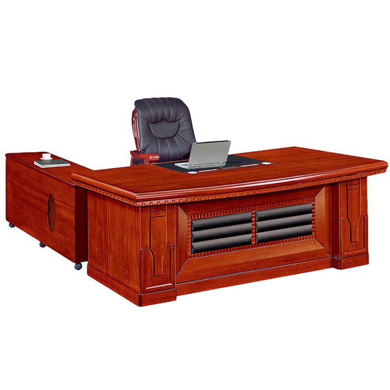 创世人 中式办公家具时尚老板桌办公桌大班台大班桌经理桌主管桌可定制