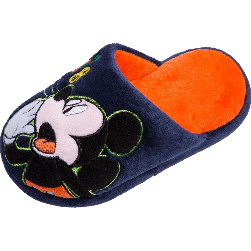 迪士尼童鞋男童拖鞋2019新款秋冬防滑软底宝宝平底包跟儿童棉拖鞋