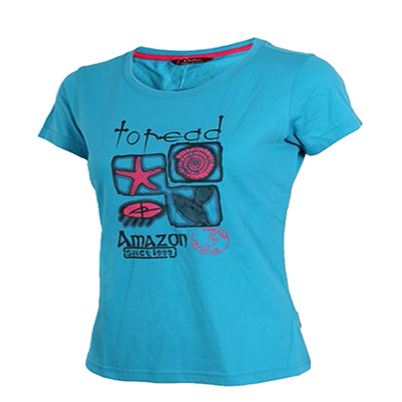 探路者（TOREAD）户外T恤圆领印花透气快干运动休闲短袖TAJC82531