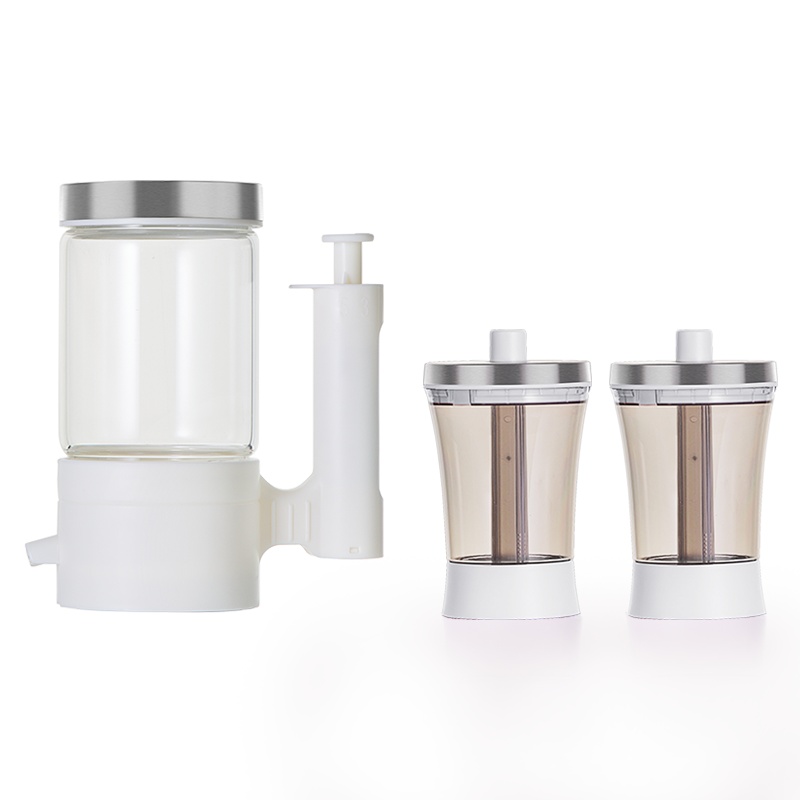 爱丽思(IRIS)厨房环保定量油罐调料瓶/罐 收纳套装 调料盒定量油瓶 象牙白