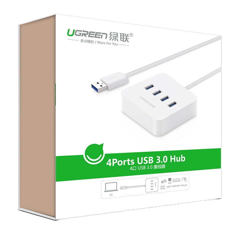 绿联USB3.0分线器 30221