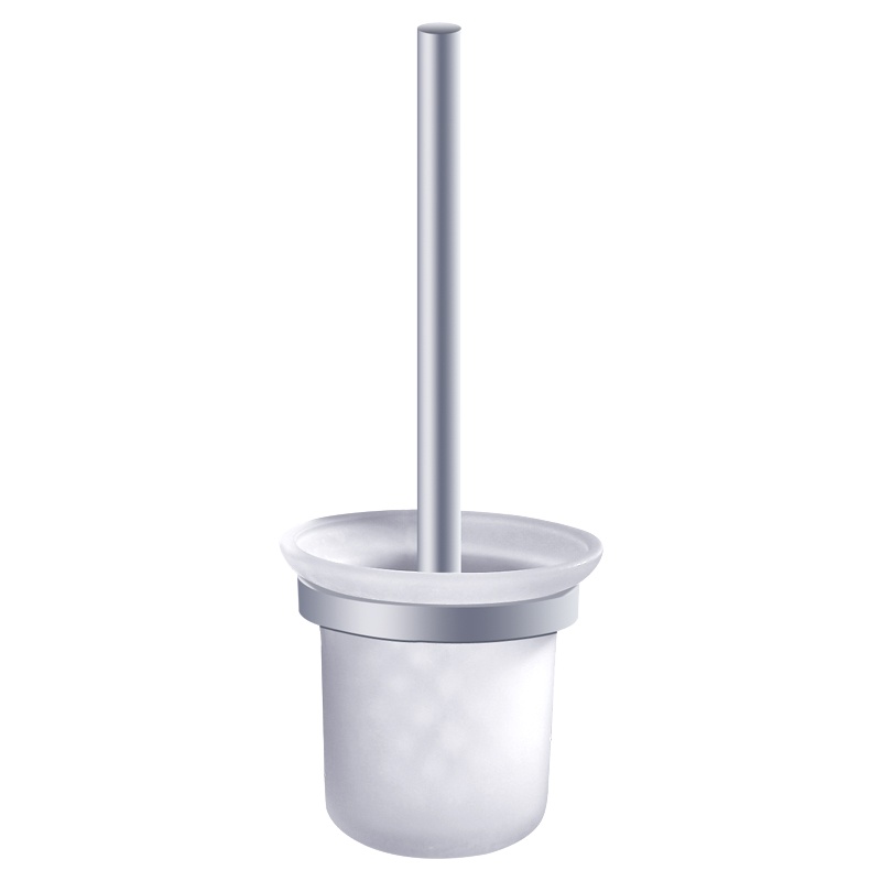 家韵马桶刷套装玻璃杯软毛马桶刷 创意卫生间挂件太空铝 厕所刷