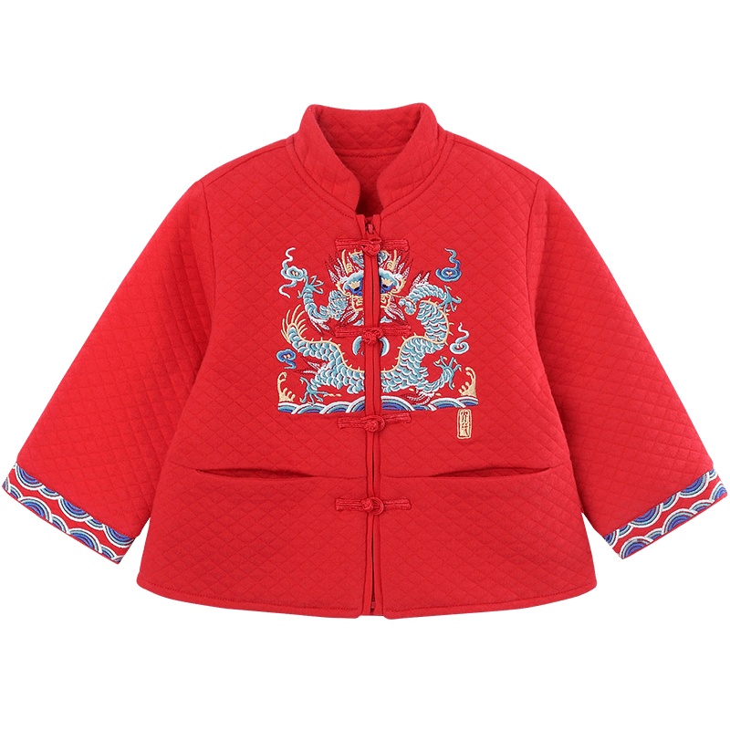 英氏儿童时尚保暖男童外套新年装 2020秋冬新款YRWBJ40240A01