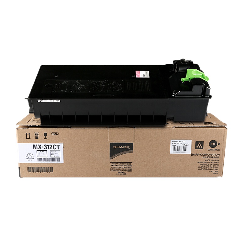 夏普(SHARP)原装粉盒MX-312CT 黑色墨粉 粉盒 (mx-m261/311/2608/3108/3508)黑色