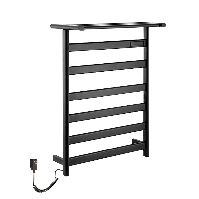 智能碳纤维电热毛巾架 家用卫生间304不锈钢恒温杀菌电加热烘干架 WOE-R0201W