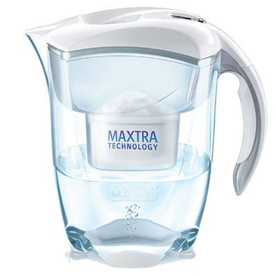 [品牌直采]碧然德(BRITA)过滤净水器 家用滤水壶 净水壶 Elemaris尊享系列3.5L(白色)1壶1芯 台上式