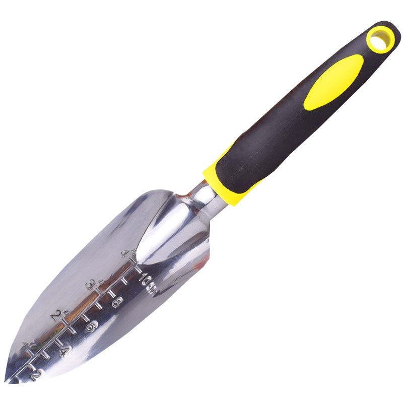 海斯迪克 HKW-142 园艺工具 铝合金清洁铲 铝合金多功能工具 铝合金铲(窄) 硅胶双色手柄 花园铲子铁铲