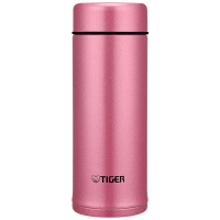 虎牌(tiger)双层真空保温杯 MMP-A25C-PH 亮炫粉 250ml 不锈钢迷你水杯 男女便携可爱杯子
