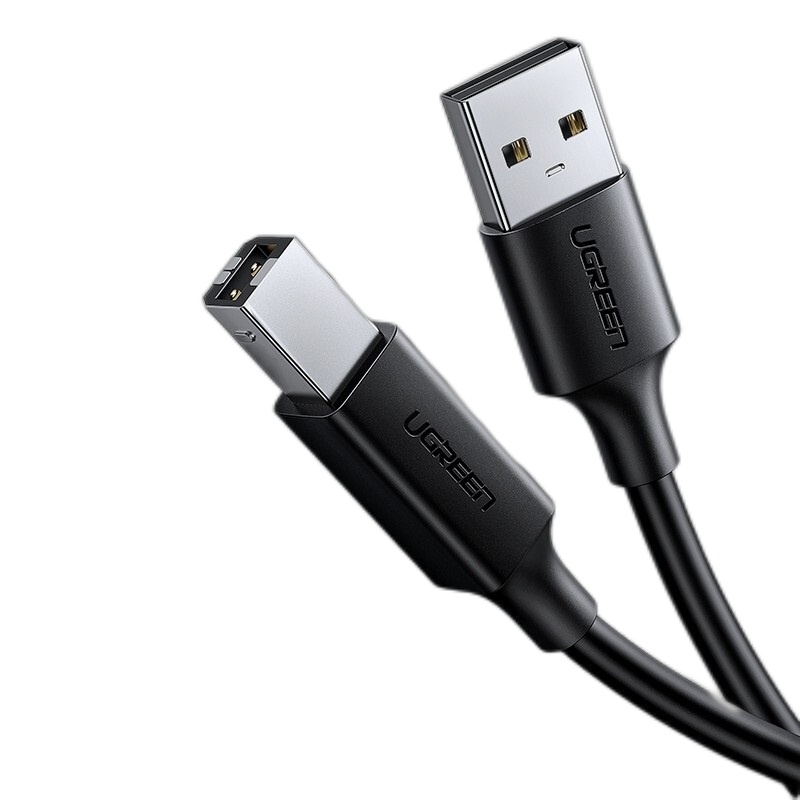 绿联打印机连接线 A公对B公usb2.0方口打印线 黑色 3米(单位:根)