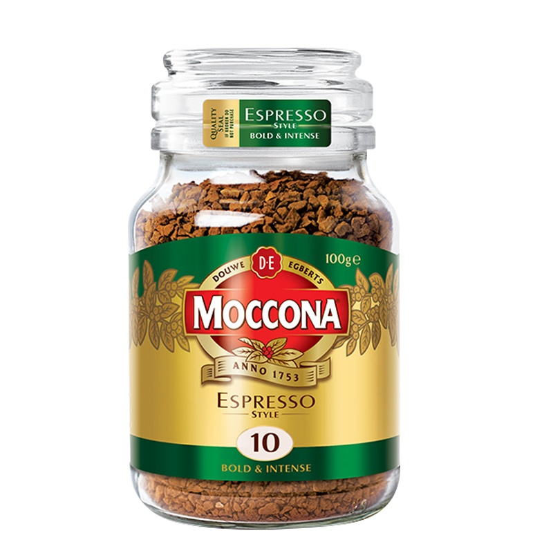 荷兰进口 Moccona摩可纳进口黑咖啡意式浓缩冻干速溶咖啡罐装100g
