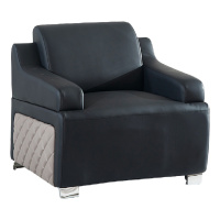 创世人 办公家具办公沙发会客接待沙发商务沙发简约办公室沙发单人位