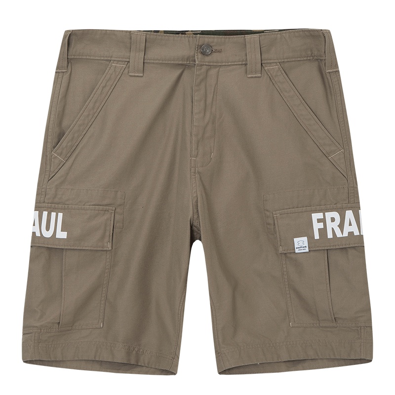 Paul Frank/大嘴猴夏季短裤男字母印花休闲裤子多口袋潮