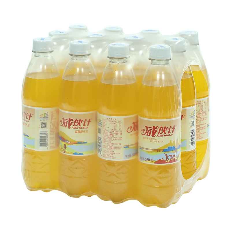 咸伙计 盐汽水520ml*12瓶 整箱 香橙口味