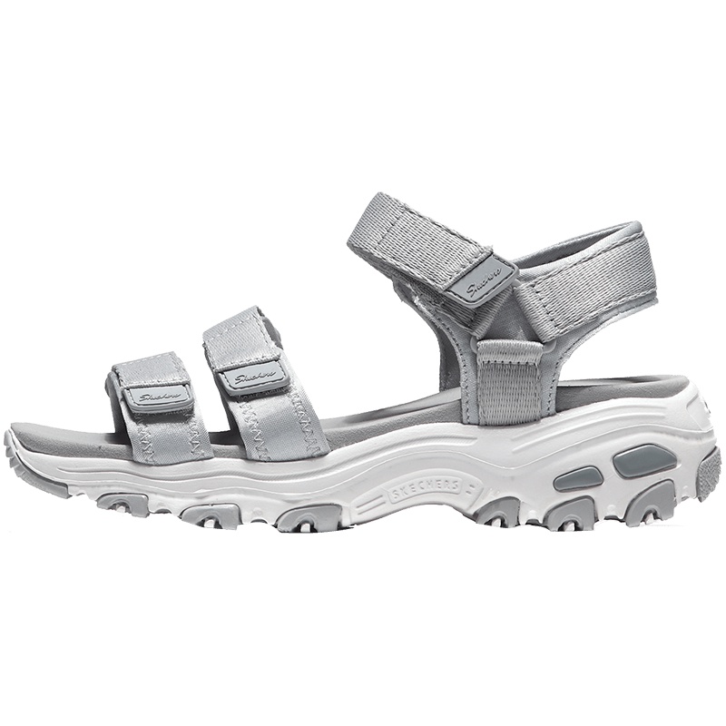 【自营】Skechers斯凯奇女凉鞋Dlites厚底魔术贴休闲鞋31514