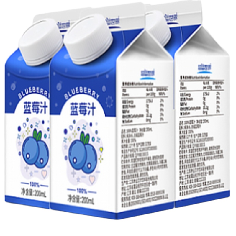 [江苏乡村振兴][财政集采][灌云]伊天下超蓝世界蓝莓果汁(礼盒)200ml*4 1盒