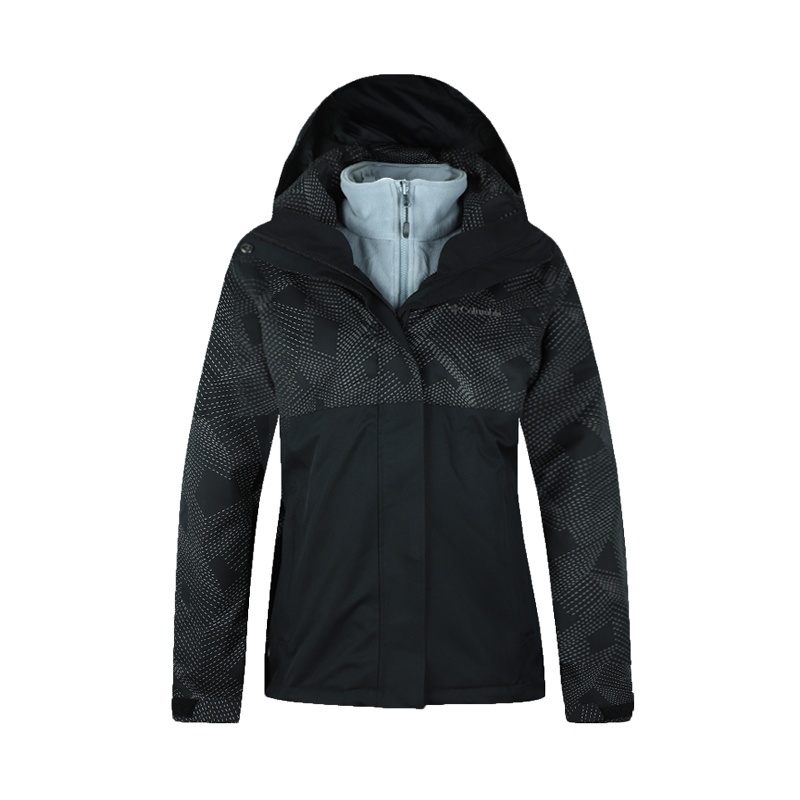 Columbia/哥伦比亚户外女防水保暖抓绒内胆三合一冲锋衣PL7067