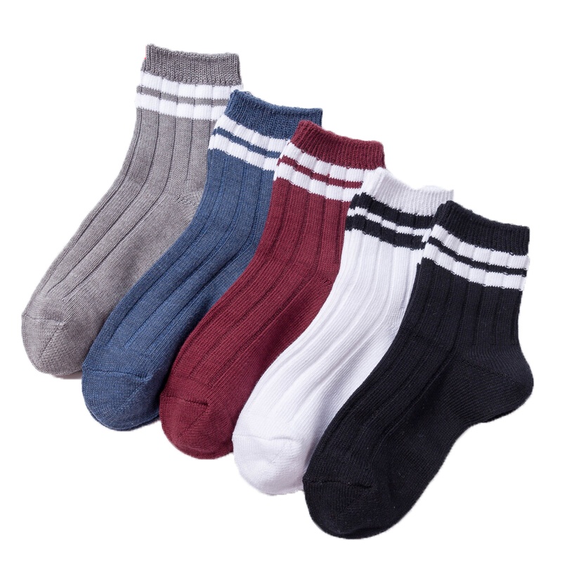 恒源祥袜子女中筒袜纯棉加厚加绒毛圈韩国学院风精梳棉女袜