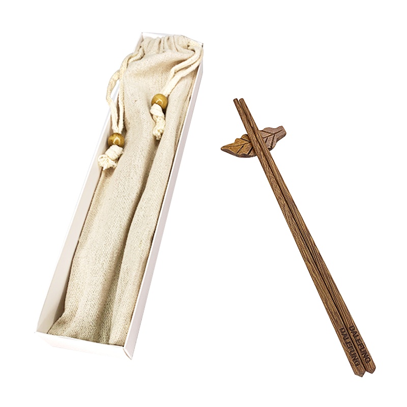 达乐丰 木质10双装抗菌鸡翅木筷小米风礼盒筷套装 送礼家用筷子实木筷 非一次性使用