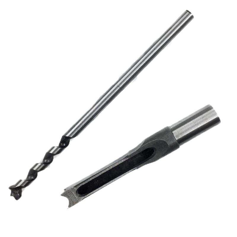 闪电客精品木工方孔钻 轴承钢木工方形开孔器方榫钻方眼钻打孔钻头 黑色非标12mm方孔钻