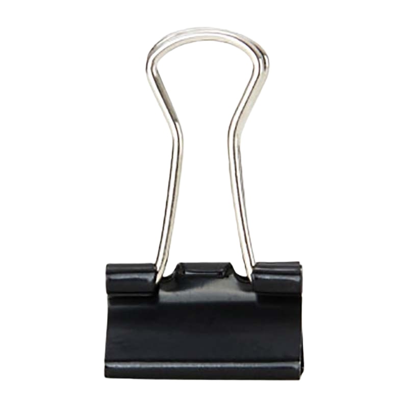 晨光(M&G) ABS92737黑色长尾夹15mm（筒装） HB