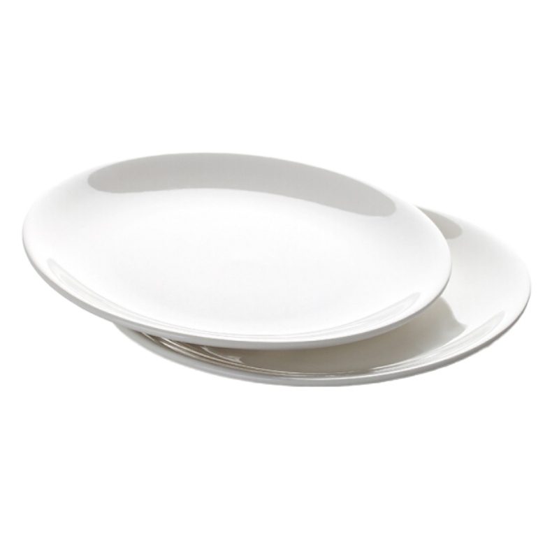 茶花(CHAHUA)平盘F426 白色直径25cm 25412