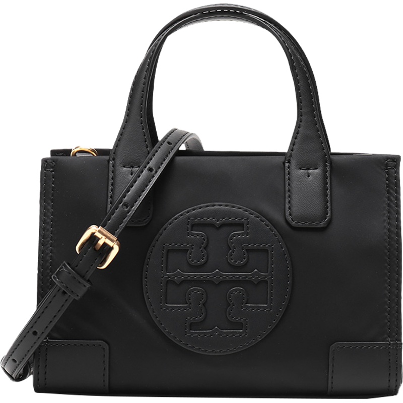 TORY BURCH 托里·伯奇 奢侈品 TB女包 织物配皮手提包单肩斜挎包 61057