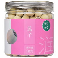 润弘永堂莲子180g/罐 去皮磨皮通芯湘莲子 银耳枸杞子莲子羹 可配百合 白莲子养生茶