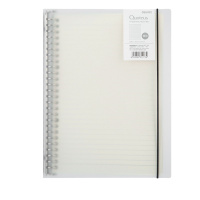 得力活页笔记本子金属夹记事本可替换内芯笔记本小清新学生错题方格计划本线圈简约可拆卸本子格子 金属夹A5横线本