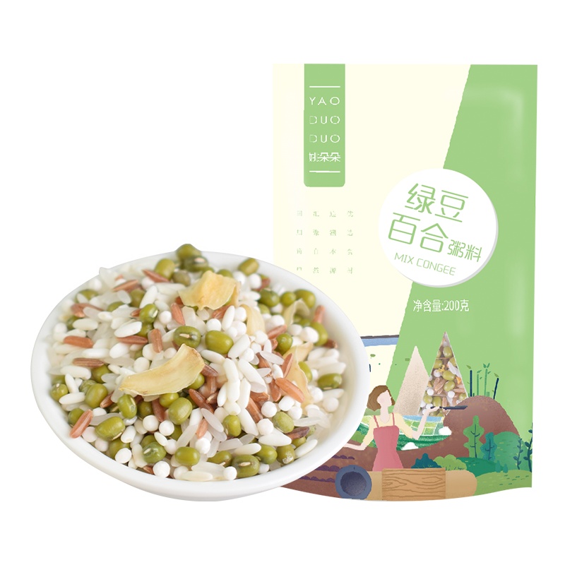 姚朵朵绿豆百合粥料200g*1袋