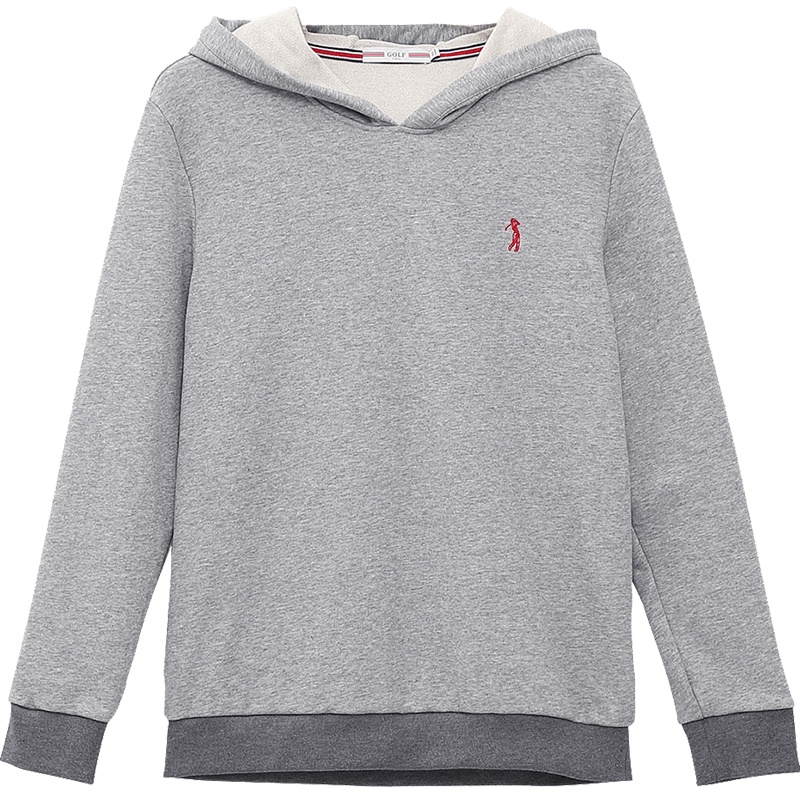 GOLF/高尔夫秋季新款卫衣连帽宽松套头衫圆领休闲上衣男