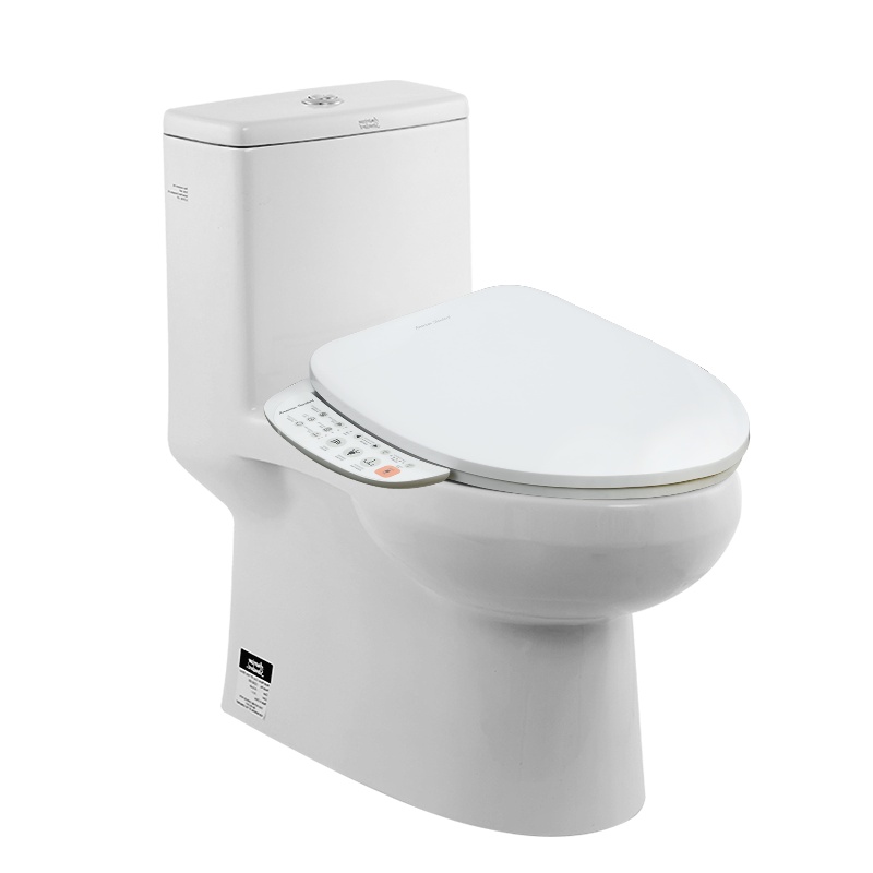 美标智能马桶家用坐便器卫浴虹吸式抽水马桶智能座便器1858+7601