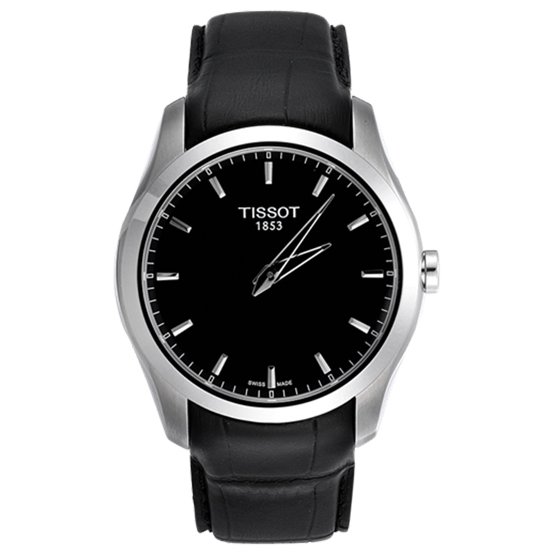天梭(TISSOT)瑞士手表 库图系列日历窗格皮带男士石英表T035.446.16.051.00