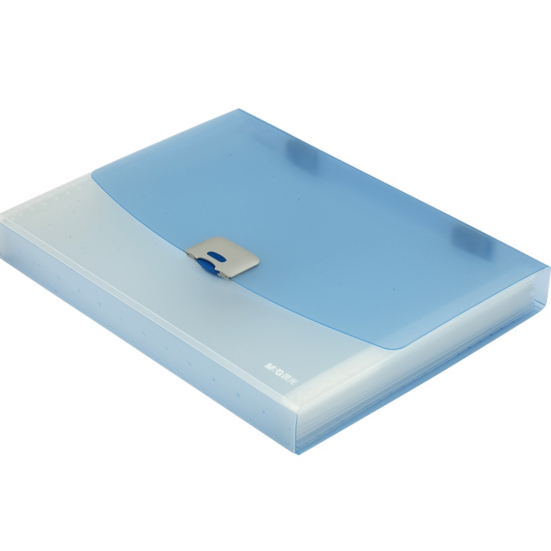 晨光透明风琴包银锐AWT9A0961蓝绿粉色(4个/组)