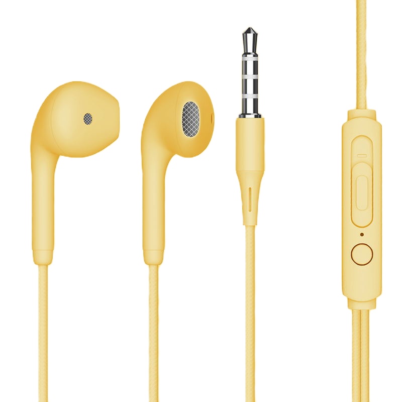 优束 新款马卡龙有线耳机入耳式有线高音质全民k歌监听游戏电竞手机电脑带麦吃鸡直播重低音苹果安卓降噪