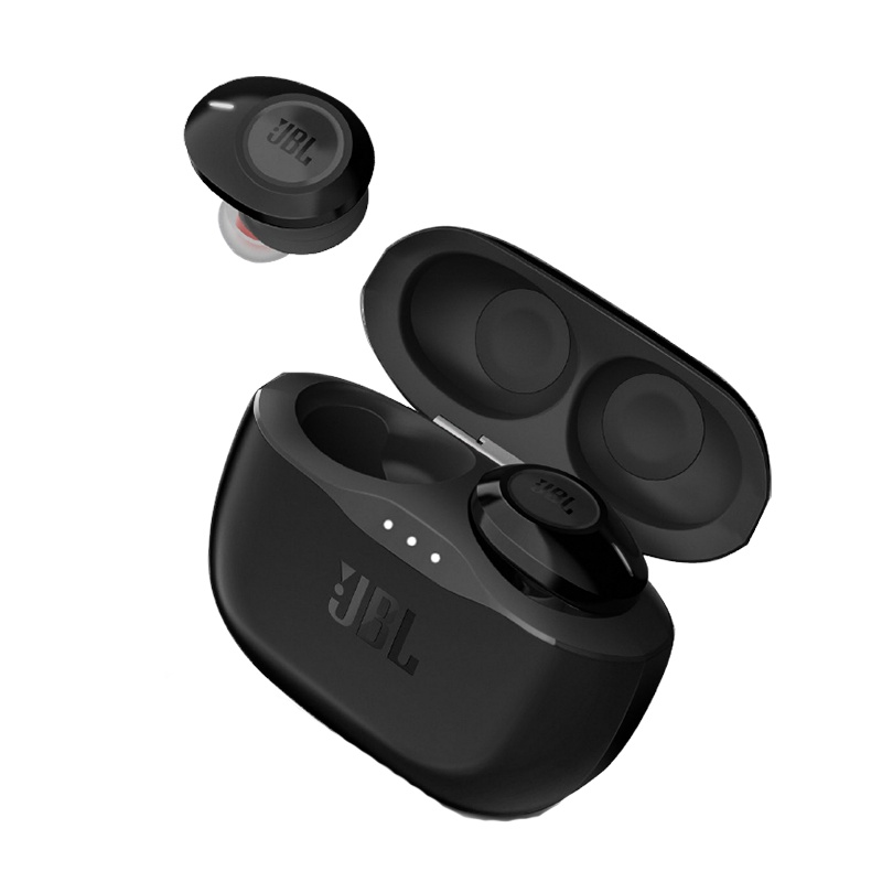 JBL TUNE120TWS 真无线蓝牙耳机 跑步运动吃鸡 双耳通用型音乐耳塞入耳式运动耳机 宝石黑