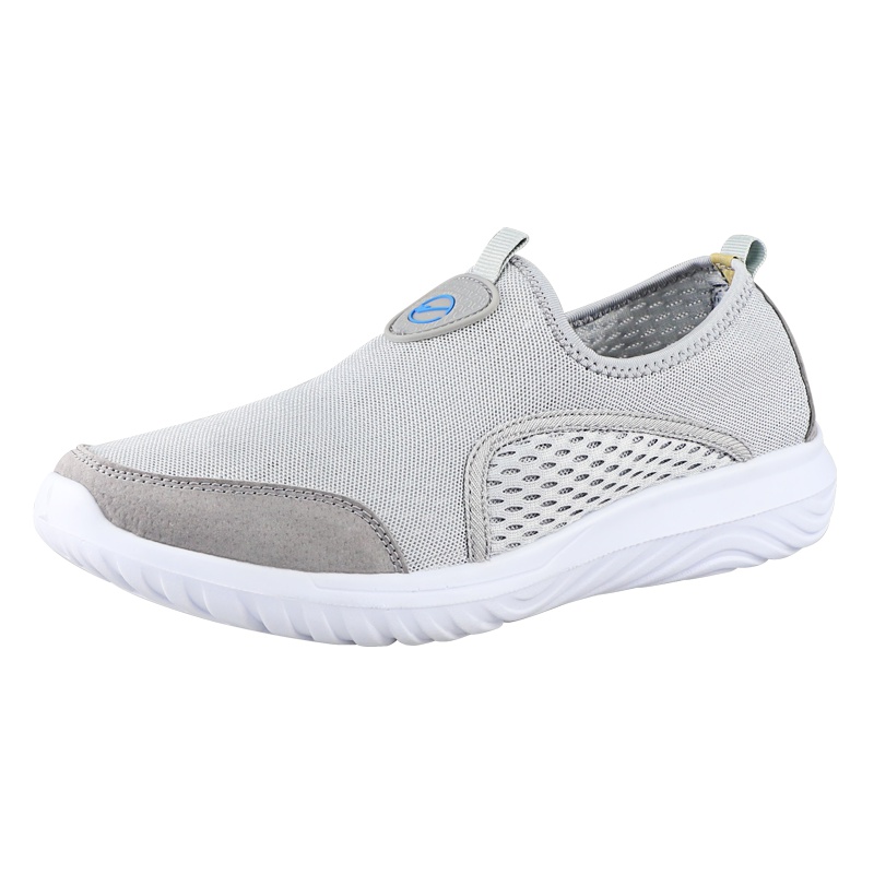 双星休闲鞋男网面一脚蹬运动鞋低帮透气跑步鞋防滑软底夏季DS1015